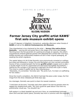 Former Jersey City Graffiti Artist KAWS' First Solo Museum Exhibit Opens