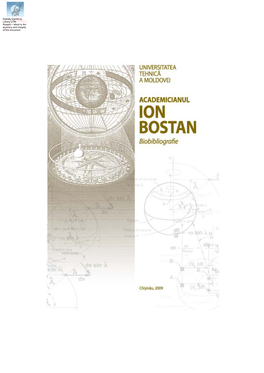 Academicianul Ion Bostan. Biobibliografie