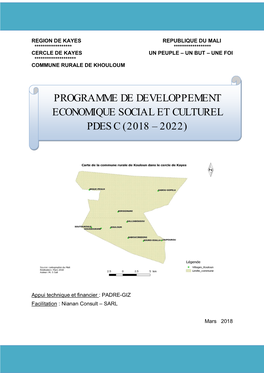 PDESC Commune KHOULOUM-2018-2022 -Vf