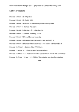 Constitutional Changes Briefing