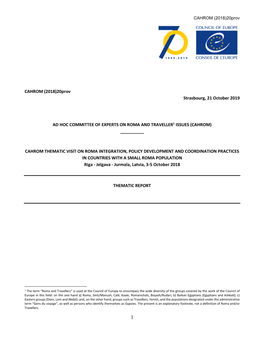 20Prov Strasbourg, 21 October 2019 AD HOC COMMITTEE OF