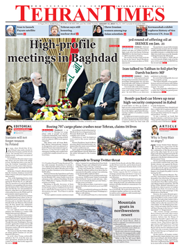 High-Profile Meetings in Baghdad