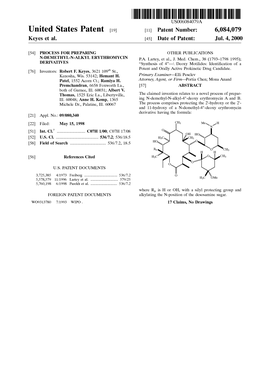 United States Patent (19) 11 Patent Number: 6,084,079