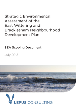 Strategic Environmental Assessment of the East Wittering and Bracklesham Neighbourhood Development Plan