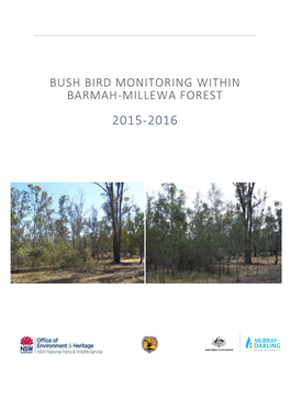 Bush Bird Monitoring Within Barmah-Millewa Forest