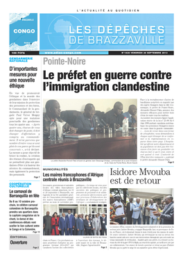 Le Pr Fet En Guerre Contre L Immigration Clandestine