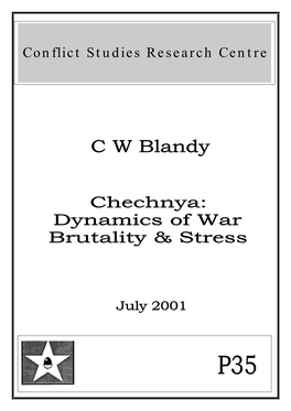 Chechnya: Dynamics of War Brutality & Stress