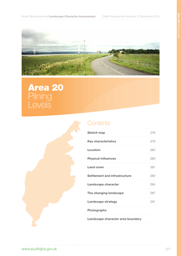 Area 20 Pilning Levels 20 Area South Gloucestershire Landscape Character Assessment Draft Proposed for Adoption 12 November 2014