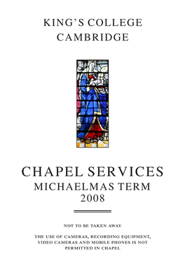 Chapel Services