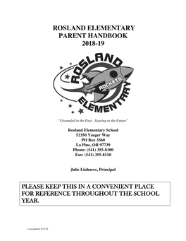 Parent Handbook 18-19