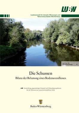 Die Schussen Bilanz Der Belastung Eines Bodenseezuflusses