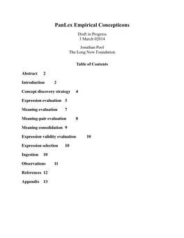 Panlex Empirical Concepticons