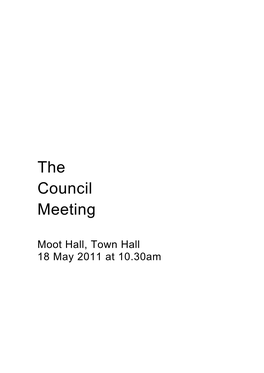 The Council Meeting