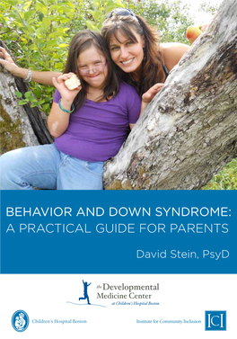 Behavior and Down Syndrome: a Practical Guide for Parents