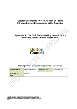 Appendix E -Bolton Council CAP Eqia ISSSUE V1