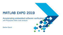 Accelerating Embedded Software Verification with Polyspace Static Code Analysis