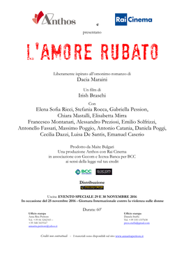 L'amore Rubato