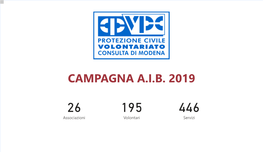 MODENA Campagna AIB 2019