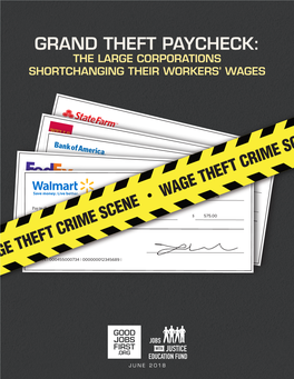 Grand Theft Paycheck: the Large Corporations Shortchanging Their Workers’ Wages