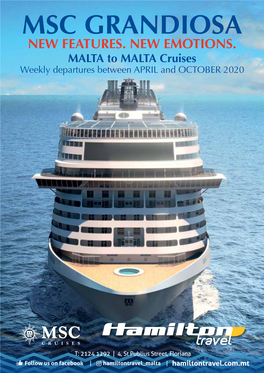 Msc Grandiosa New Features