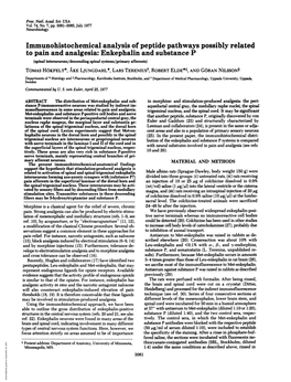 Enkephalin and Substance P