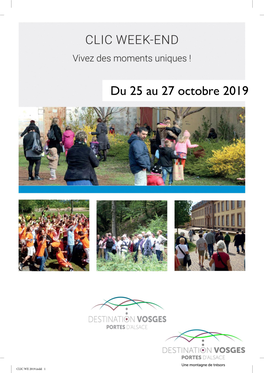 Du 25 Au 27 Octobre 2019