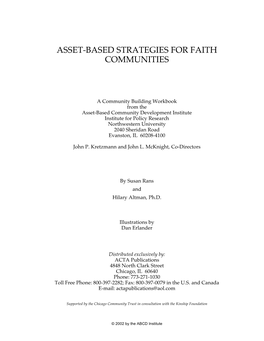 Asset-Based Strategies for Faith Communities Workbook