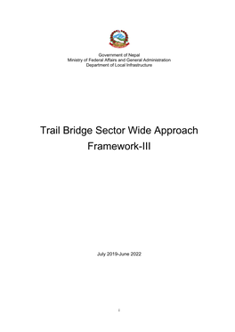 Trail Bridge Sector Wide Approach Framework-III