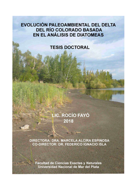 Evolución Paleoambiental Del Delta Del Río Colorado Basada En El Análisis De Diatomeas