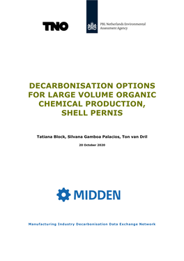 Decarbonisation Options for Large Volume Organic Chemical Production, Shell Pernis