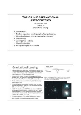 Gravitational Lensing