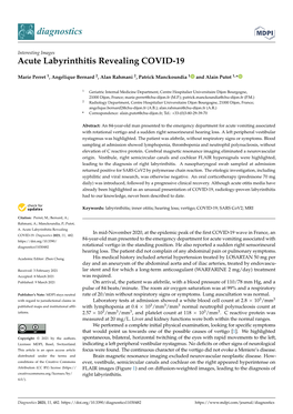 Acute Labyrinthitis Revealing COVID-19