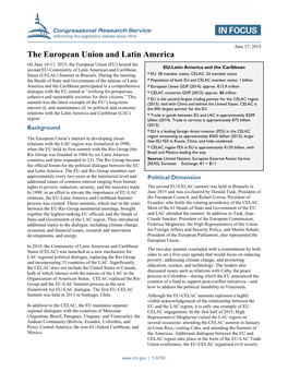 The European Union and Latin America