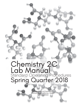 Chemistry 2C Lab Manual Standard Operating Procedures Spring Quarter 2018