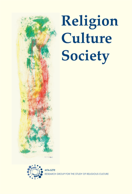 Religion Culture Society