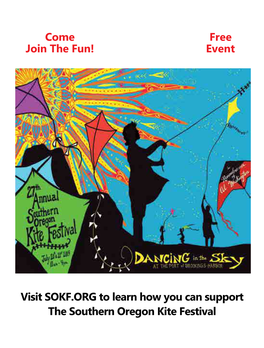 Visit SOKF.ORG to Learn How You Can Support the Southern Oregon Kite