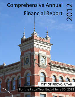 Comprehensive Annual Financial Report 2012