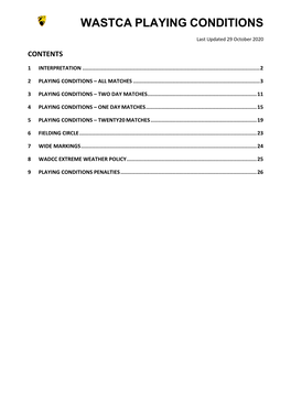 WASTCA By-Laws Document