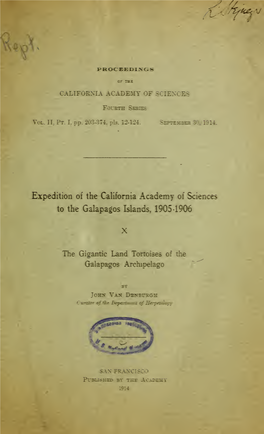 The Gigantic Land Tortoises of the Galapagos Archipelago