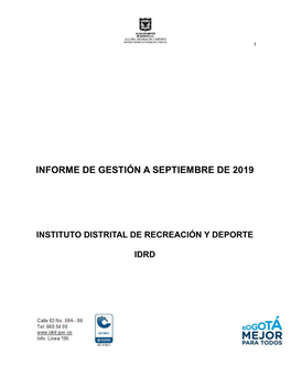 Informe De Gestion