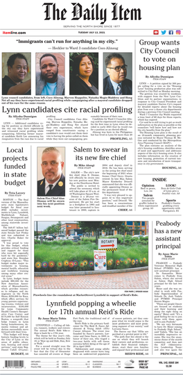 Lynn Candidates Cite Racial Profiling During a Previous City Council Meeting