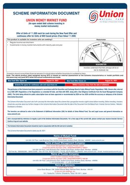 Scheme Information Document