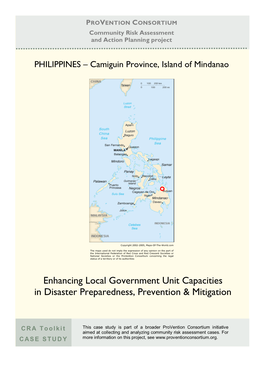 Enhancing Local Government Unit Capacities in Disaster Preparedness, Prevention & Mitigation