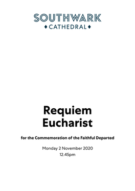 Requiem Eucharist for the Commemoration of the Faithful Departed