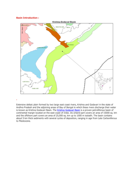 Extensive Deltaic Plain Formed by Two Large East Coast Rivers, Krishna And