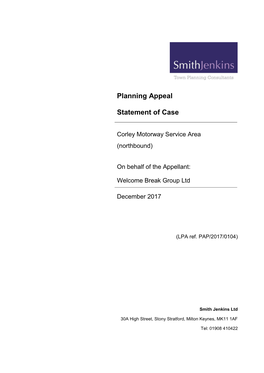 Planning Appeal Statement of Case