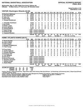 Box Score Wizards