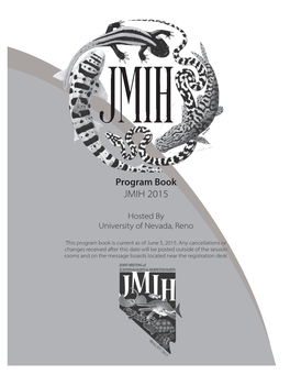 Program Book JMIH 2015