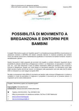 Possibilità Di Movimento a Breganzona E Dintorni Per Bambini