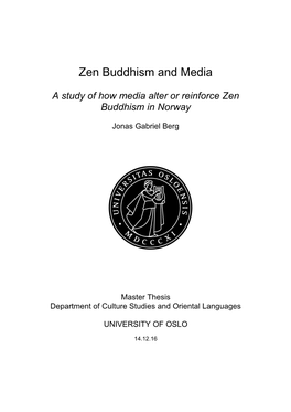 Zen Buddhism and Media